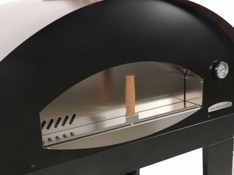 Rossofuoco Benni Marrone - Outdoor Wood-Fired Oven with Cart 