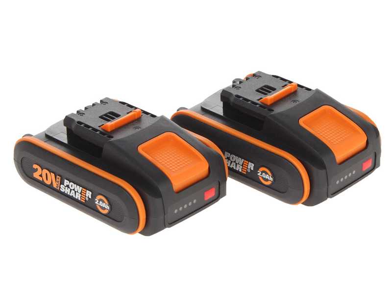 Worx Nitro WG286E Battery-powered Hedge Trimmer - 2x20V 2Ah Batteries - 60 cm Steel Blade