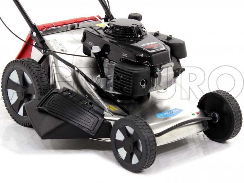 Marina Systems MX57SH3V stainless steel deck professional lawn mower with Honda GXV160 engine