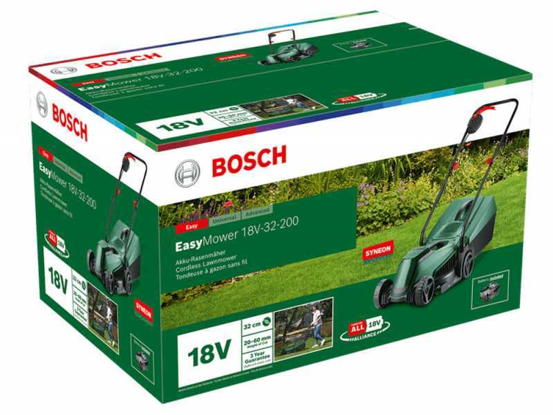 BOSCH Easy Mower 18V-32-200 Lawn Mower - BATTERY AND BATTERY CHARGER NOT INCLUDED