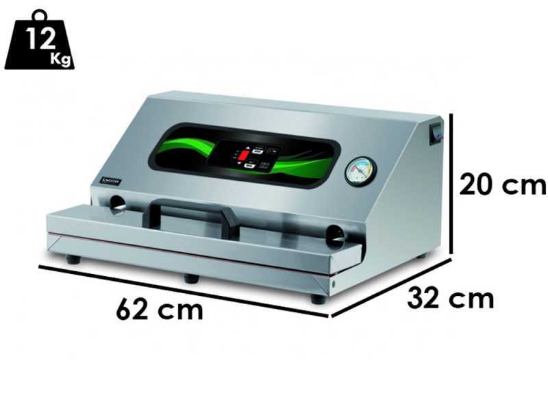 Euro 520 Pro Inox Professional Vacuum Sealer - 52 cm Sealing Bar