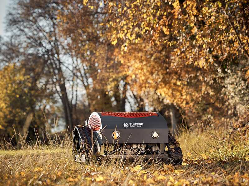 Blue Bird FM 23-53 - Tracked Hybrid Robot Flail Mower (Petrol + Battery) - Remote-Controlled