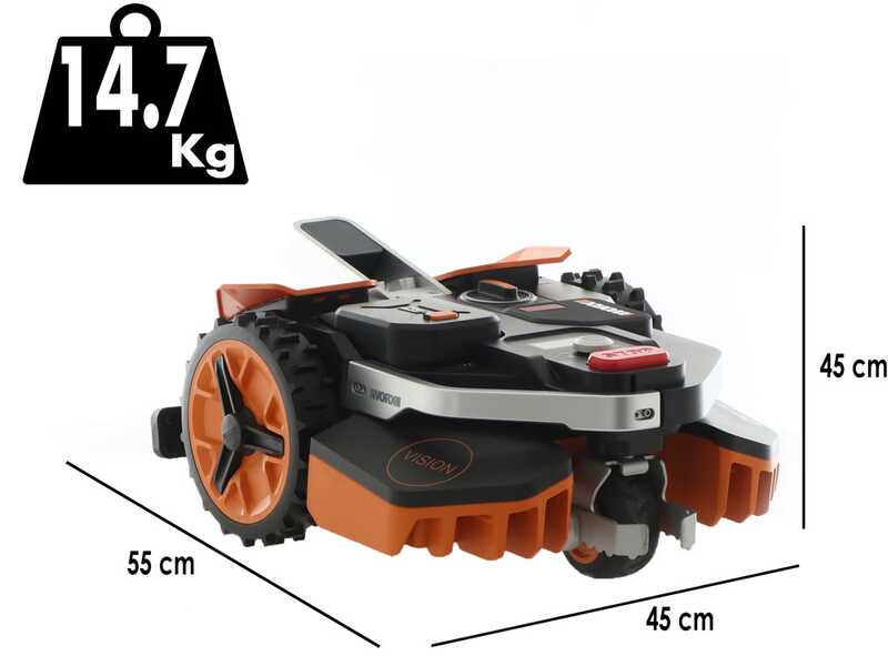 Worx Landroid Vision M600 WR206E - Robot Lawn Mower - No installation