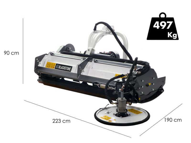 Blackstone BP-CD 160 - Tractor-mounted flail mower - Inter-Row Disc - Heavy Series
