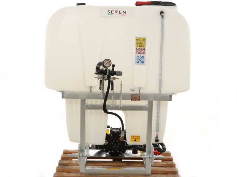 Tank unit for Seven Italy compact tractor-mounted sprayer - Capacity 600L - Pump APS71