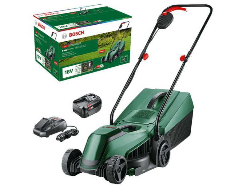 Bosch EasyMower 18-32-200 -  Battery-powered Lawn Mower - 18V/4Ah - 32 cm cut