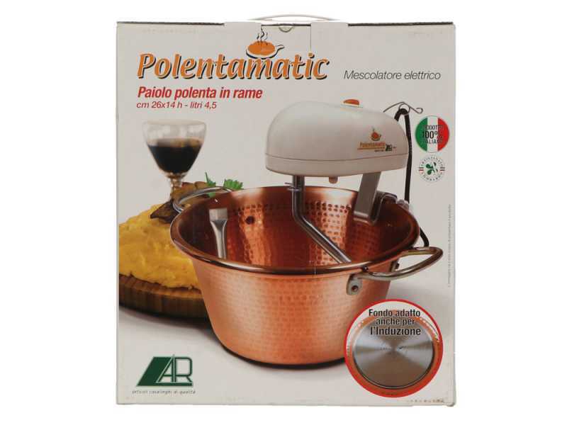 LAR Polentamatic - Hammered Copper Electric Induction Pot for Polenta 4.5 L - max 8W