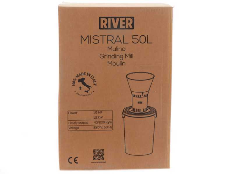 River Systems MISTRAL 55L - Electric Grain Mill - 1200W