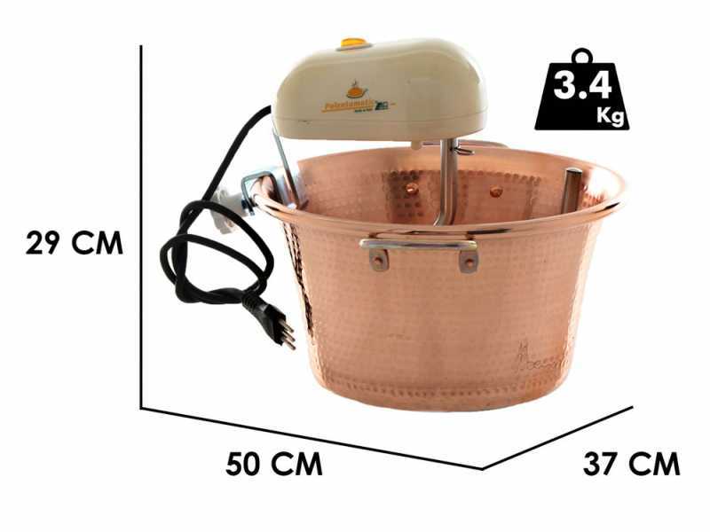 LAR Polentamatic - Hammered Copper Electric Induction Pot for Polenta 6.5 L - 8W
