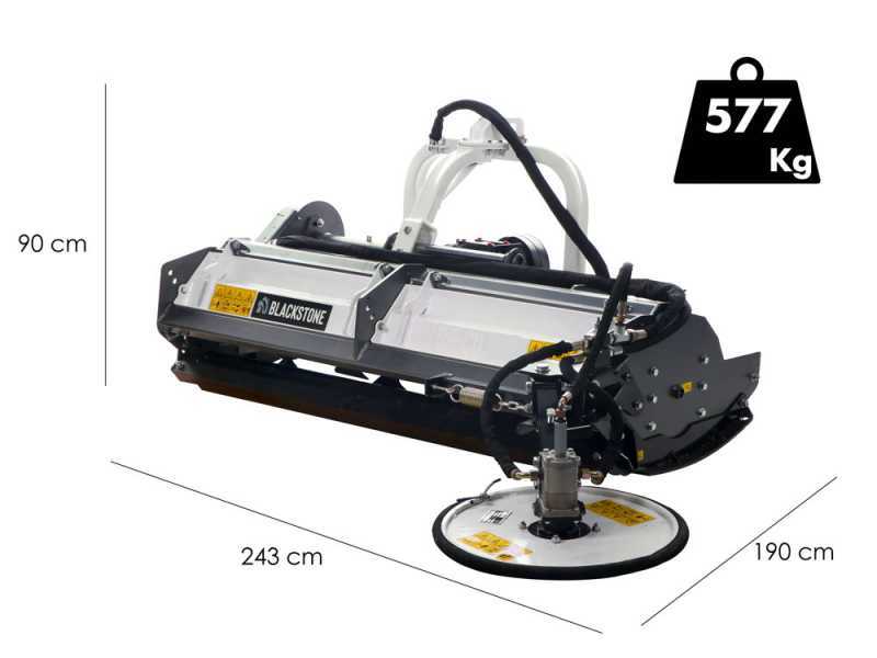Blackstone BP-CD 180 - Tractor-mounted flail mower - Inter-Row Disc - Heavy series