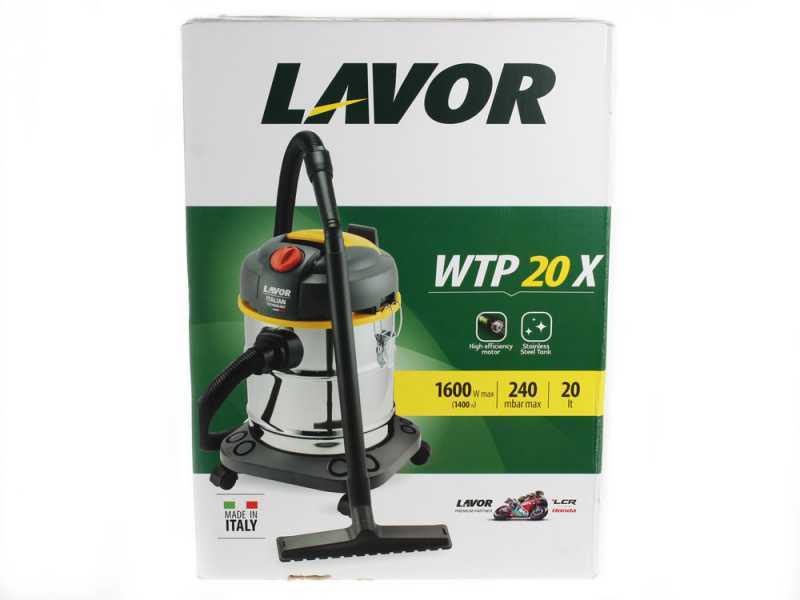 Lavor WTP 20 X - Wet and Dry Vacuum Cleaner - 20L Drum - 1600 W
