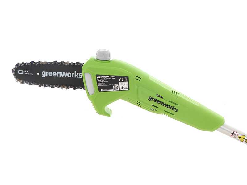 Greenworks G40PSFK2 - Battery backpack pruner on extension pole - Battery 40V 2Ah