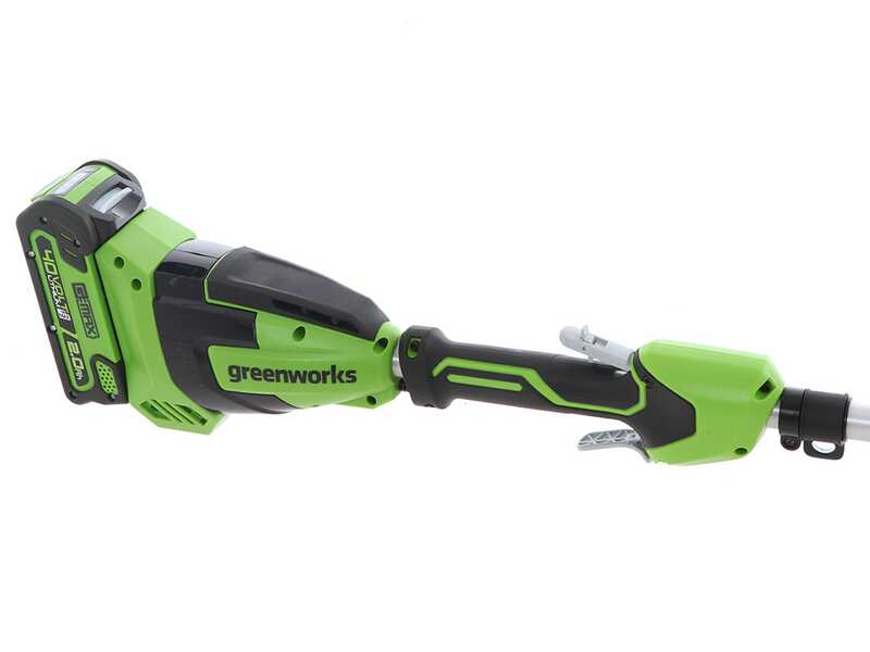 Greenworks G40PSFK2 - Battery backpack pruner on extension pole - Battery 40V 2Ah
