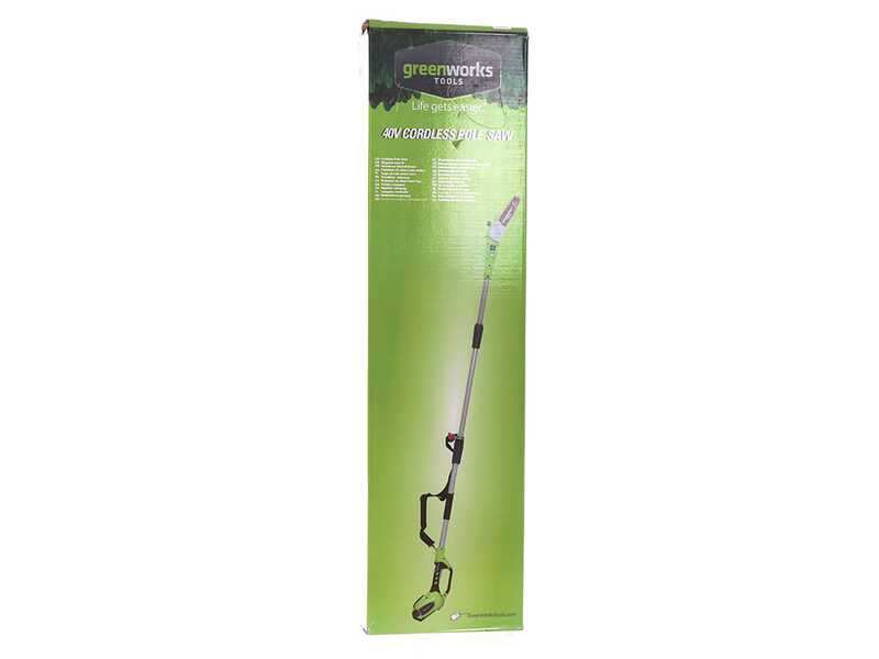 Greenworks G40PSFK2 - Battery backpack pruner on extension pole - Battery 40V 2Ah