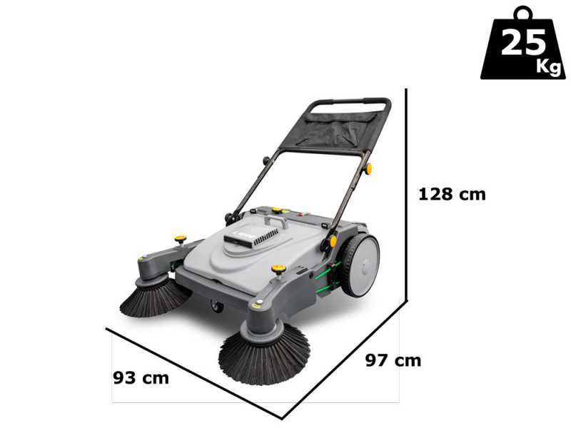 Lavor BSW 950 MF - Hand-Pushed Manual Sweeper with collection basket