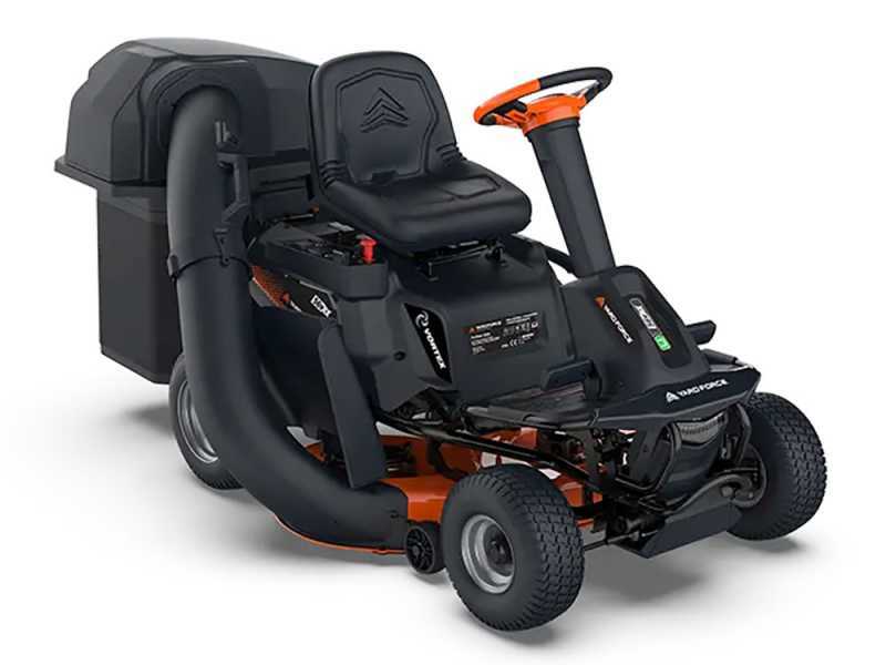 Yard Force E559 - 56V/50Ah Battery-powered Riding-on Mower - Grass Collector, Side Discharge and Mulching