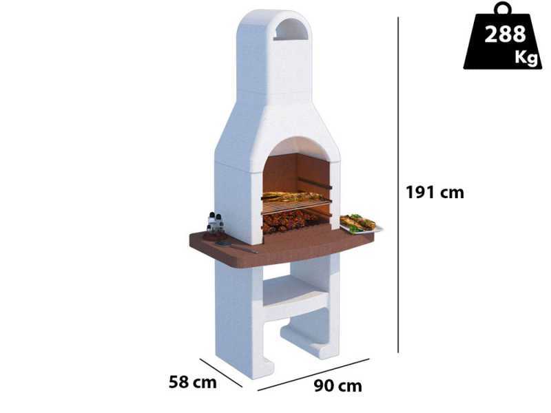 Linea VZ Grado - Charcoal Masonry Barbecue