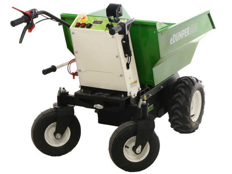 GREENBAY eDUMPER 500 - Electric Battery-Powered Wheelbarrow - 48V 32Ah