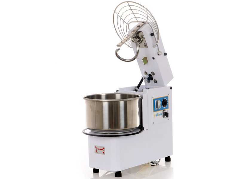 EuroMech ETR 20 2v - 18Kg capacity tilting spiral mixer - three-phase two speed