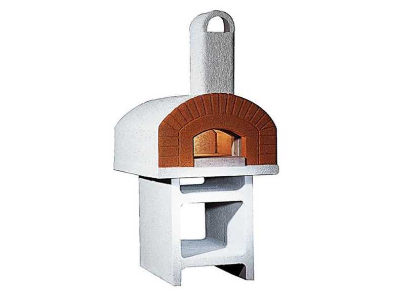 Linea VZ Pozzuoli - Outdoor Wood-Fired Oven with Concrete Base - with 72x105 cm Cooking Chamber