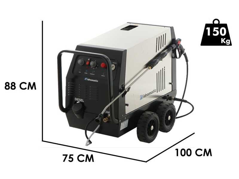 Idromatic Astra 150.15 -  Professional Hot Water Pressure Washer - Three-Phase -  150 bar - 900 lt/h
