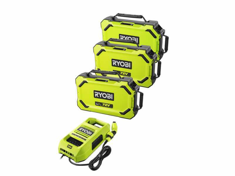 Ryobi ZTRX137 - Battery-Powered Zero Turn Riding-On Mower - 72V/20 - 107cm cutting - 2in1