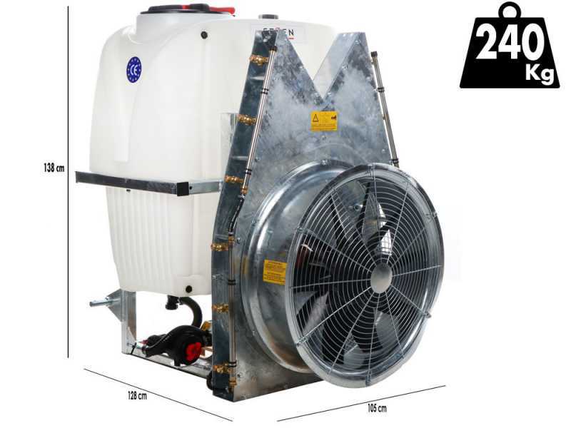Seven Italy 400 - Tractor-Mounted Vertical Mist Blower for Spraying - 400 L capacity - APS 71 Pump
