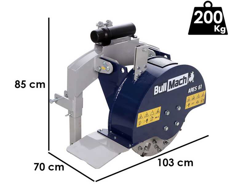 BullMach ARES 61 - Tractor Stump Grinder