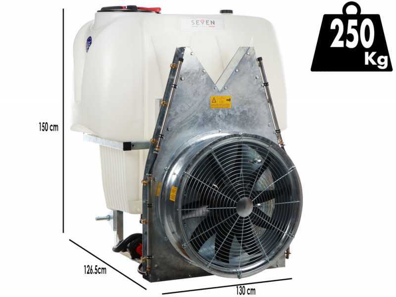 Seven Italy 600 -  Tractor-Mounted Vertical Mist Blower - 600 L Capacity - APS 71 Pump