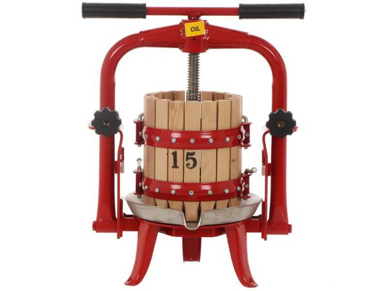 Baesso F15 - 6 L Screw Press for Fruits and Vegetables - Wooden Tank 
