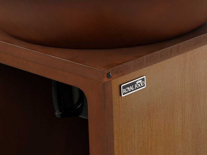 RoyalFood COR-4000 - Corten Wood-Fired Barbecue