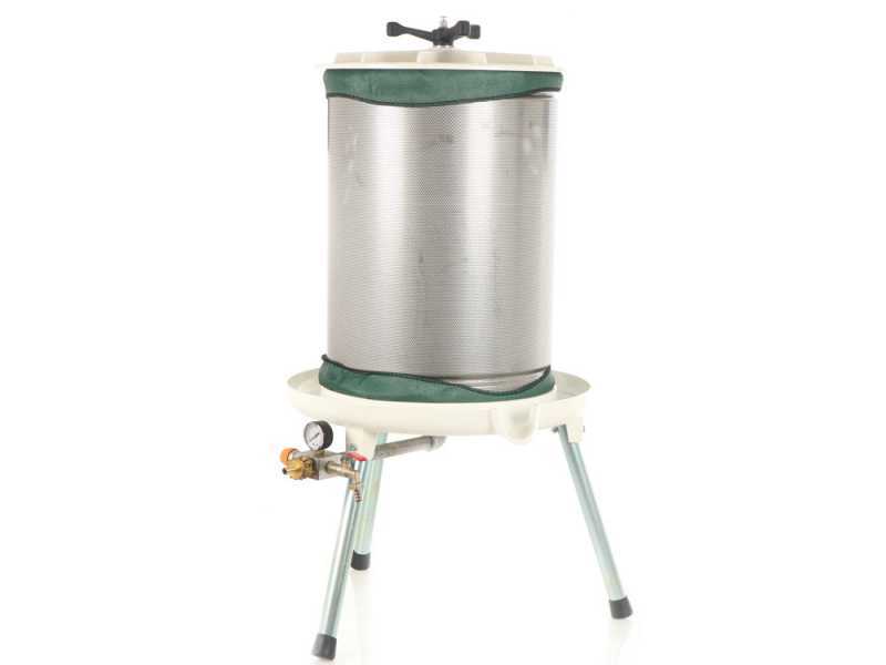 Enotecnica Pillan Garda - 80 L Fruit Hydropress - Stainless Steel Tank 