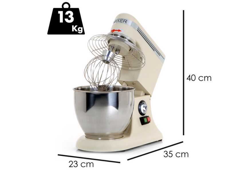 Fama Baker PM 5 - Planetary Mixer - Stainless Steel Bowl - 3 Tools