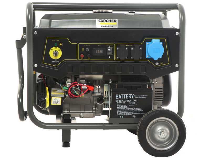 Karcher Pro PGG 6/1 - 5.5 kW Wheeled Power Generator - DC 5 kW Single-phase