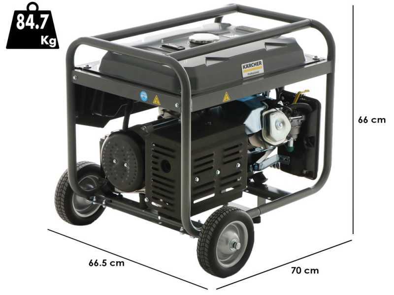 Karcher Pro PGG 6/1 - 5.5 kW Wheeled Power Generator - DC 5 kW Single-phase