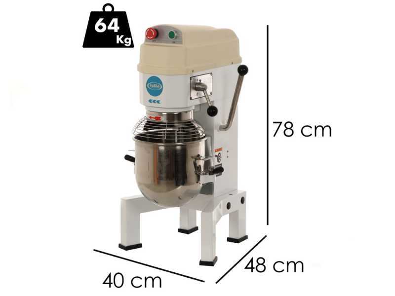 Fama Baker PA 10 - Professional Planetary Dough Mixer - 3 tools