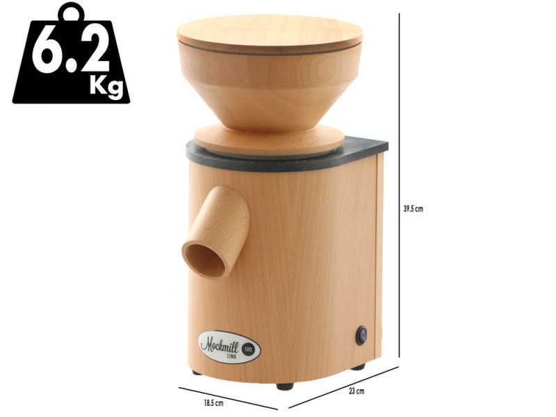 Mockmill Lino 100 - Wooden Flour Stone Mill - 360W