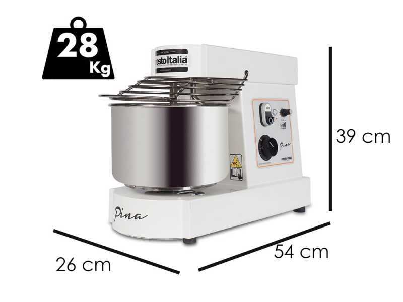 Resto Italia Pina Line MO 10 VV - Spiral Dough Mixer with Adjustable Speed - 6 Kg