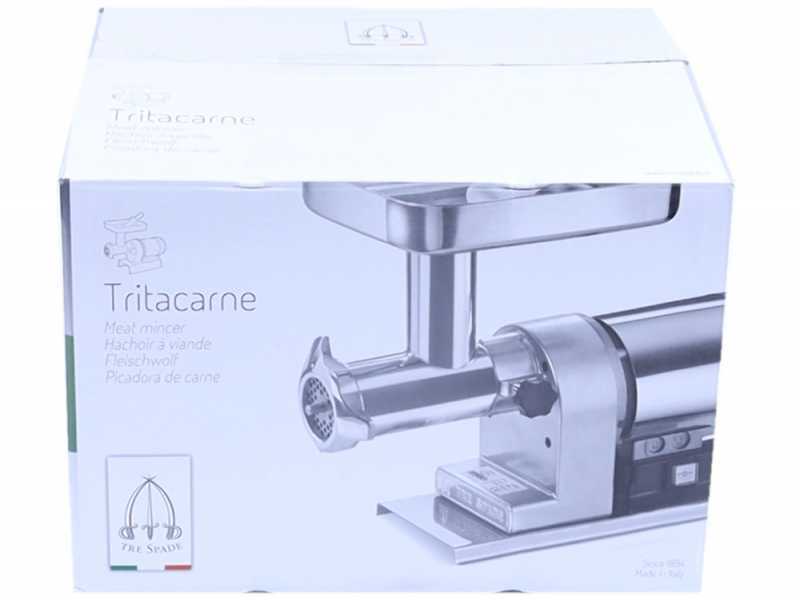 Tre Spade TC-8 COMBY - Electric Meat Mincer - 300W - N.8 + Accessory Kit