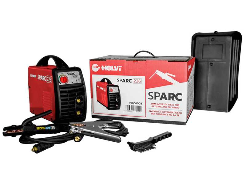 Helvi sparc 226 - Inverter MMA electrode welding machine- 200A - equipment kit