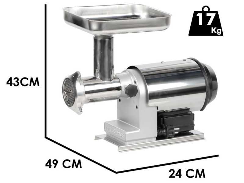 Tre Spade TC-22 Inox/80 - Electric Meat Mincer - 600W - n.22