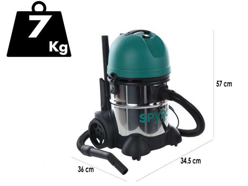 Spyro Wet &amp; Dry 20 Stainless Steel - Wet and Dry vacuum cleaner - 20 lt - 1200W