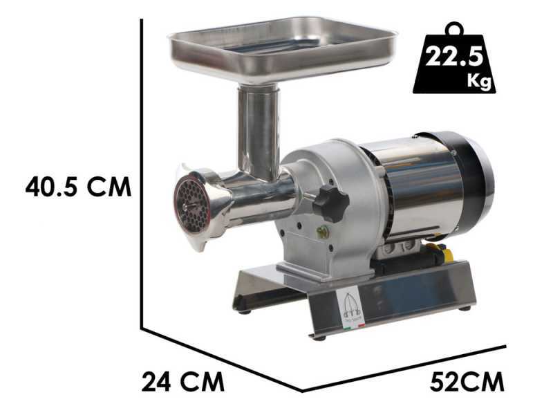 Tre Spade TC-22 INOX - Electric Meat Mincer - 1100W - N.22