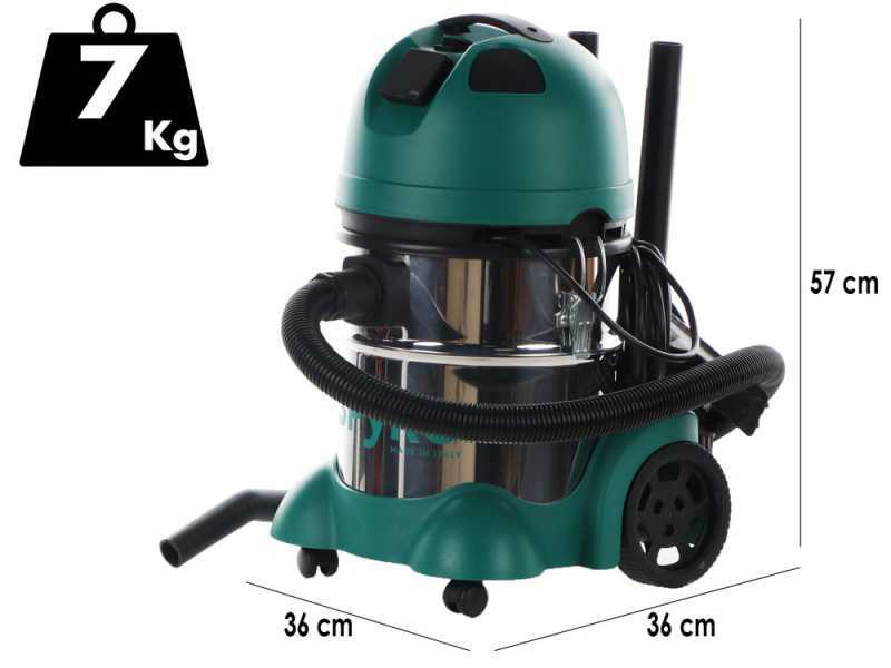 Spyro Wet &amp; Dry 20 Stainless Steel Plus - Wet and Dry vacuum cleaner - 20 lt - 1200W