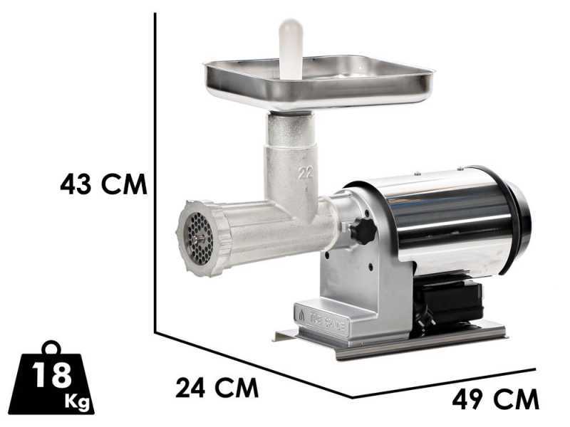 Tre Spade TC-22 Elegant Plus - Electric Meat Mincer - 600W - n.22