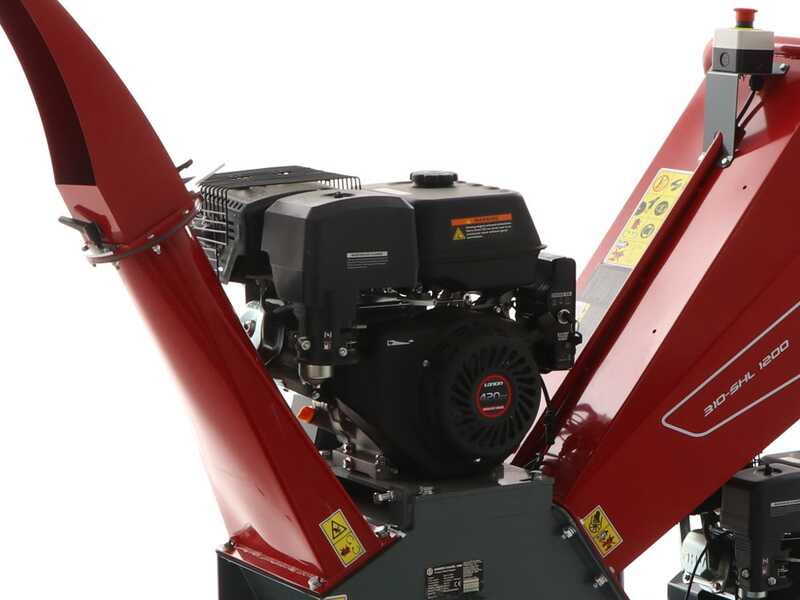 Blue Bird 310-SHL 1200 - Self-propelled track-mounted garden shredder on wheelbarrow - G420F Loncin Engine