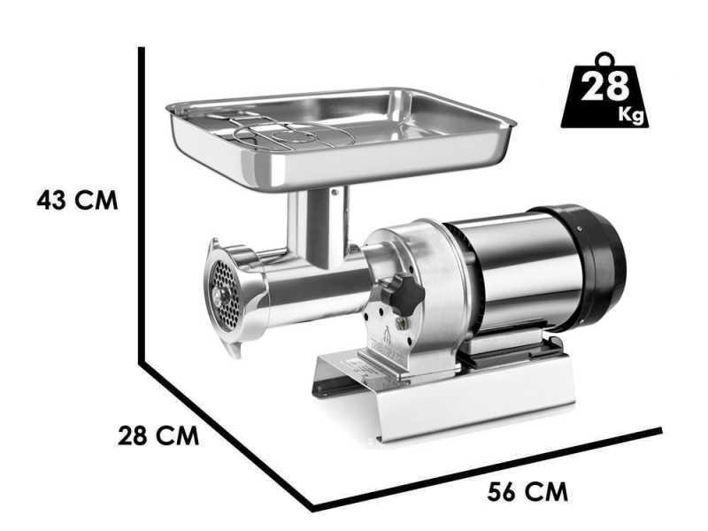 Tre Spade TC-32 INOX/2HP - Electric Meat Mincer - 1500W - N.32