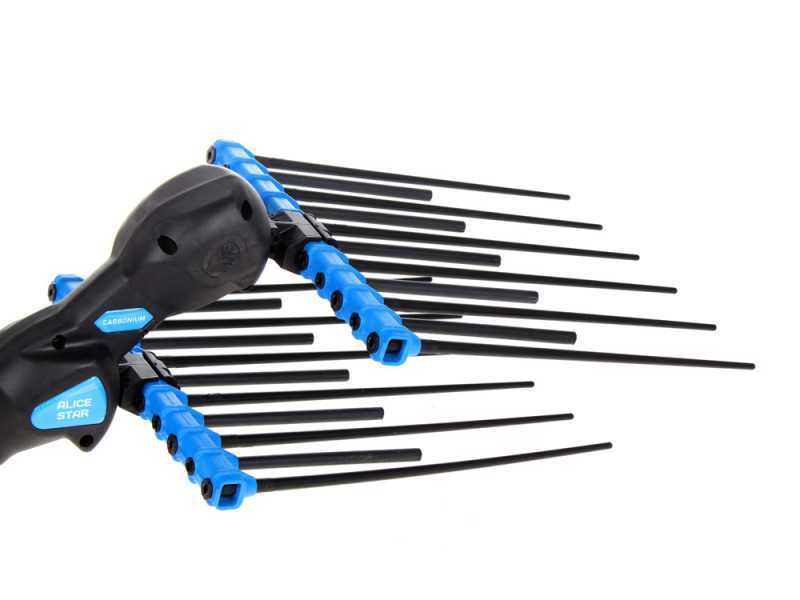 Campagnola Alice STAR 58 PLUS - 185-270 cm Carbon Pole - Electric Olive Harvester - Backpack Battery Included
