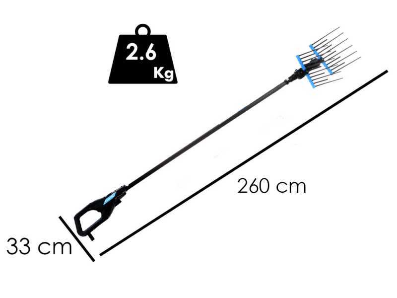 Campagnola Alice STAR 58 PLUS - 200 cm Carbon Pole - Electric Olive Harvester