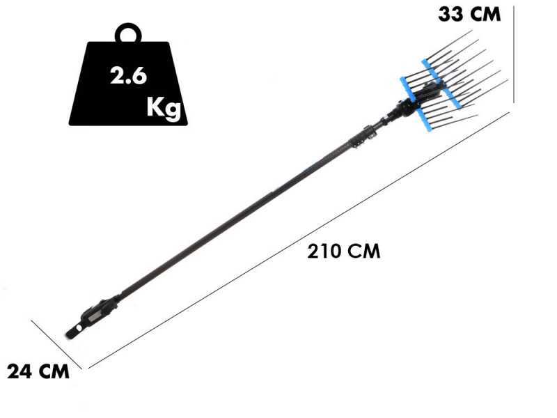 Campagnola Alice STAR ECO - 150-220 cm Carbon Pole - Electric Olive Harvester